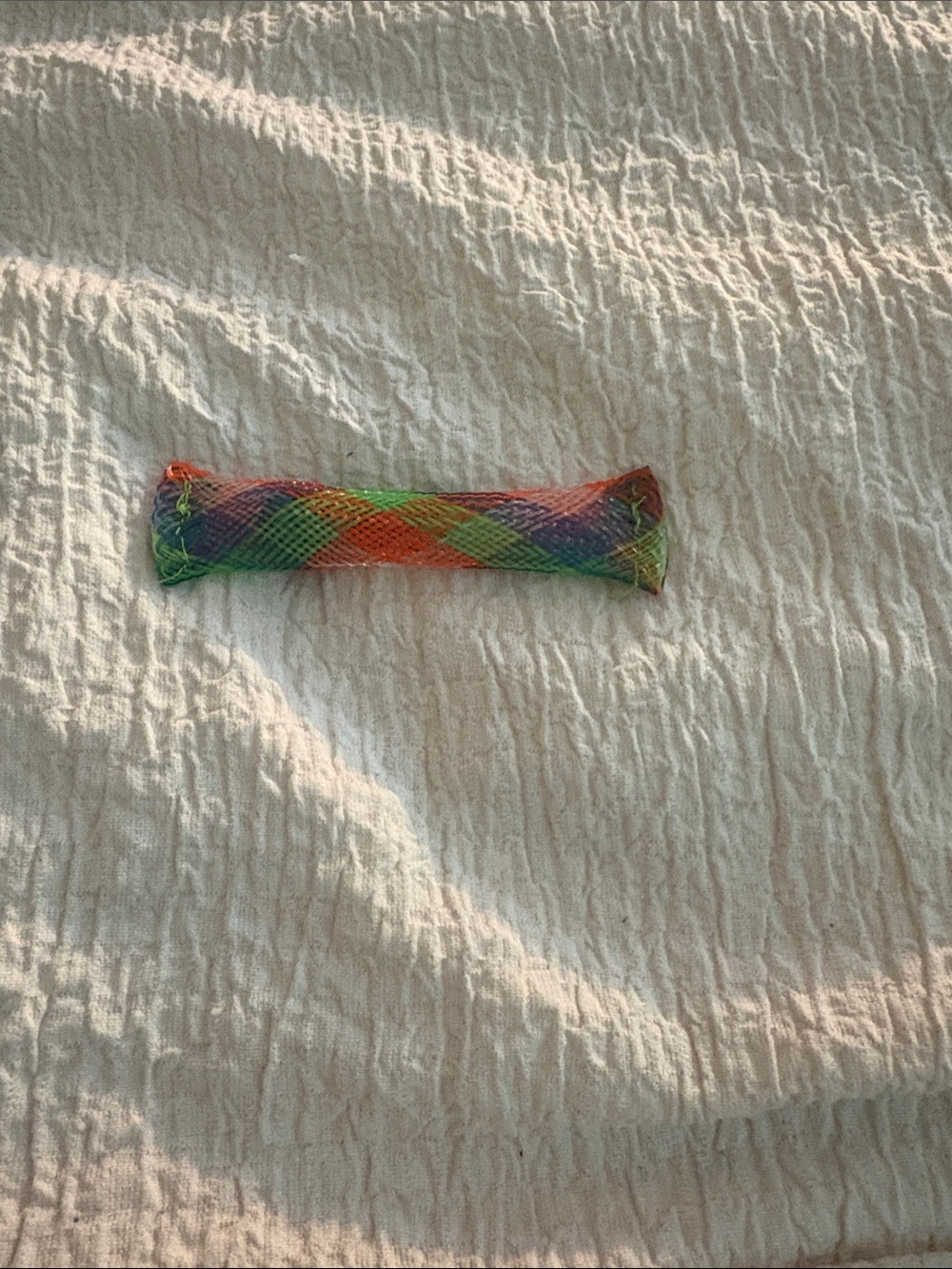 Rainbow Mesh Fidget Tube for Kids - Multicolor